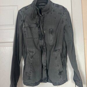 CARBON TO COBALT WOMEN'S CASUAL JACKET,  DARK GREY, SIZE S